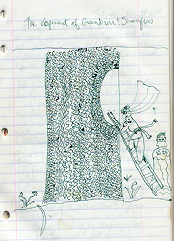drawing in Molly's journal